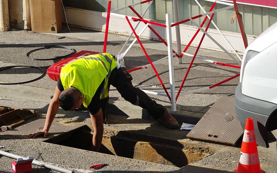 travaux assainissement Angerville
