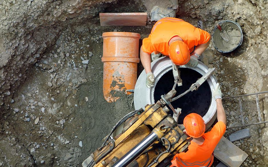 travaux assainissement Angerville